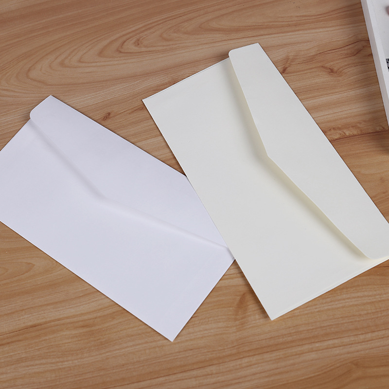 Wax Seal Letter Kit - 10 Pcs Classical Paper Envelopes White