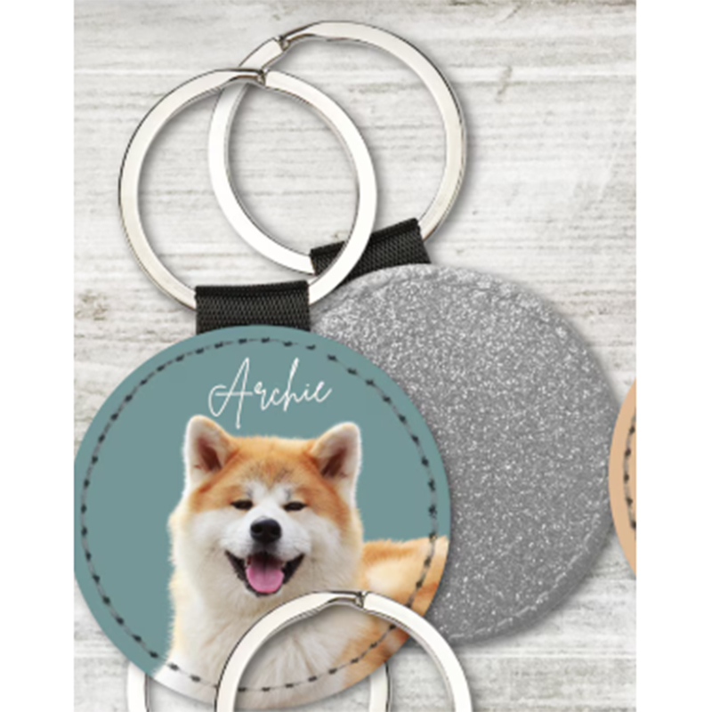 Custom Pet Photo Keychain Pers - Pet Portrait Custom ulasan dan harga