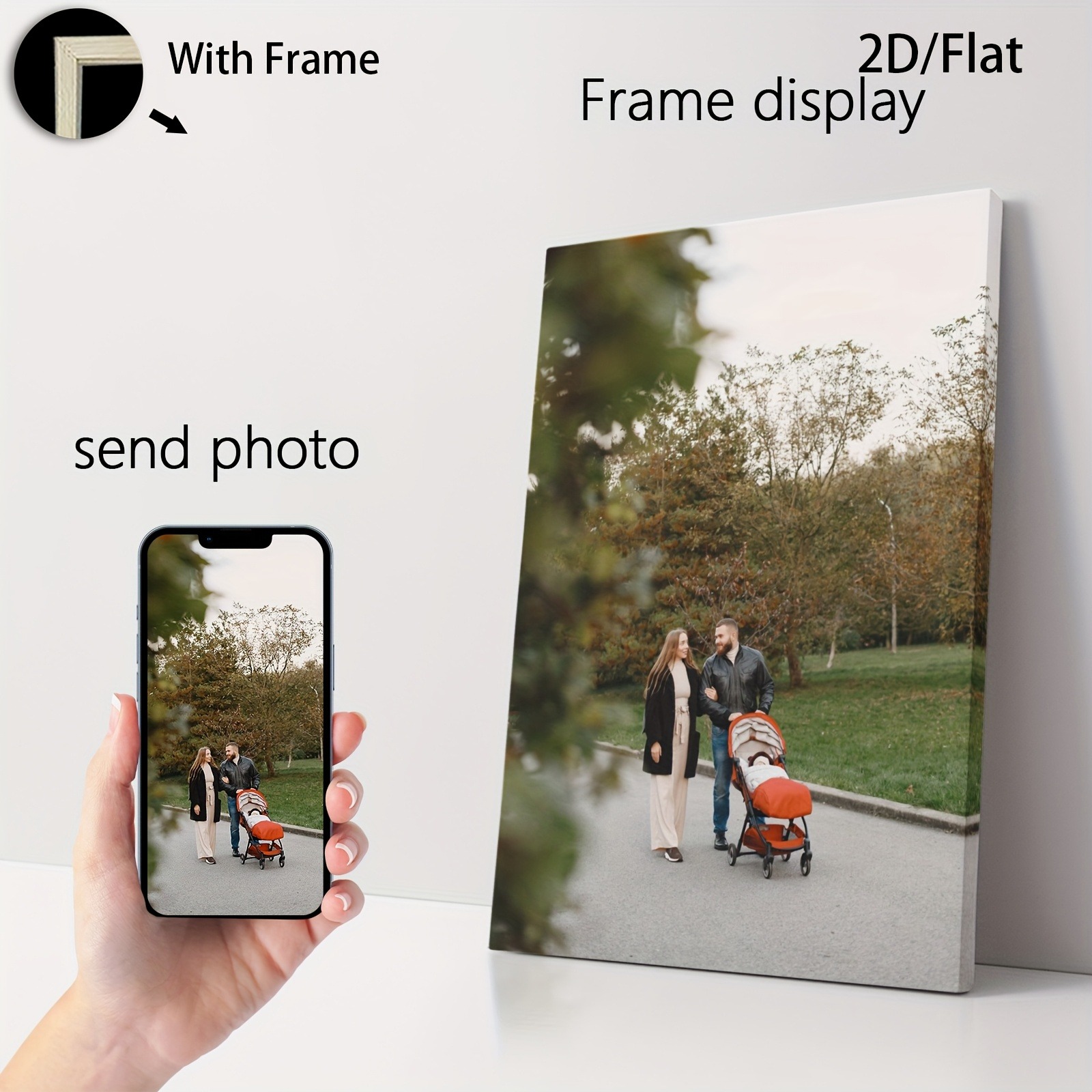 1pc Wooden Framed Poster, Pers - Engraved Wood Frame ulasan dan harga
